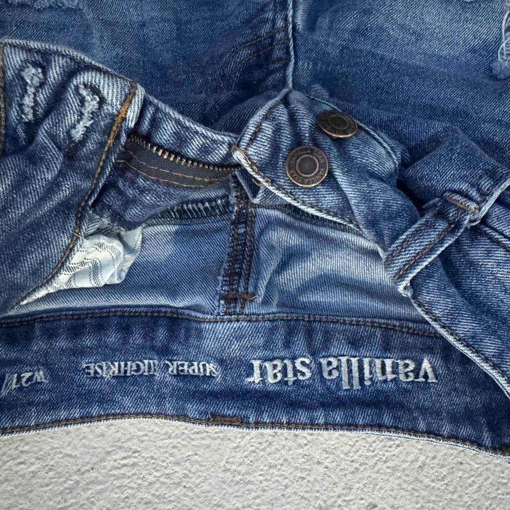 Vanilla Star super high rise Denim Jean Shorts